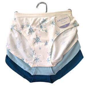 Arizona body 3-pack hipster seamless underwear SZ XL Teal Aqua Snow